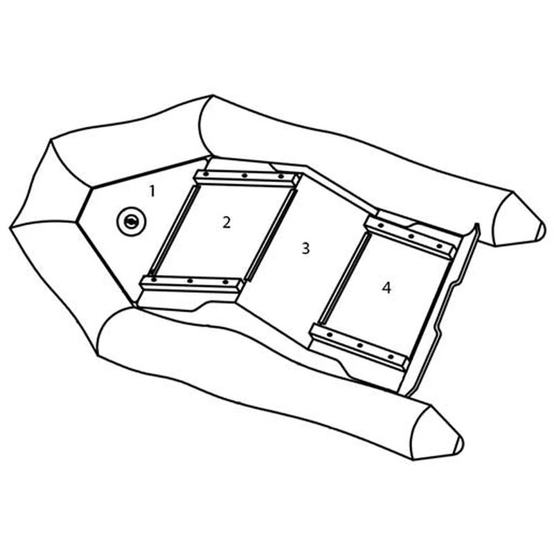 WEST MARINE Boats SB-275 Wood Floor Inflatable Boat Replacement Floorboard, #2 Second Floorboard Piece 2 WEST MARINE Boats SB-275 Wood Floor Inflatable Boat Replacement Floorboard, #2 Second Floorboard Piece - Image 2