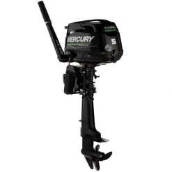 MERCURY MARINE Outboard Motors 5hp Propane Sail Power Outboard, 25" Shaft