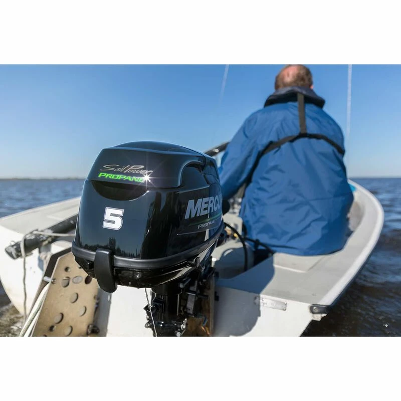 MERCURY MARINE Outboard Motors 5hp Propane Sail Power Outboard, 25" Shaft 4 MERCURY MARINE Outboard Motors 5hp Propane Sail Power Outboard, 25" Shaft - Image 4