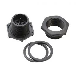 WEST MARINE Boats Drain/Plug Assembly For Inflatable Boat, Hexagon, Black